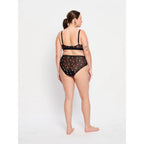 Menstruační kalhotky Modibodi Intimates V Day Hi Waist Brief Moderate-Heavy Black Rose (MKMIVDHWBMHBR)