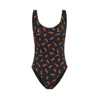 Menstruační plavky Modibodi Teen High One Piece Cheetah Chase Black (MODI4374)