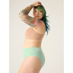 Menstruační kalhotky Modibodi Basic Mid-Rise Brief Moderate-Heavy Sea Spray (MODI4110SS)