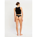 Menstruační tanga Modibodi Modicomfort Seamless Hi Waist Thong Light Black (MTMMSHWTLTB)