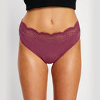 Menstruační kalhotky Modibodi Sensual Hi Waist Bikini Moderate Animalia Brown (MKMSHWBMAB)