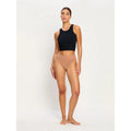 Menstruační tanga Modibodi Modicomfort Seamless Hi Waist Thong Light Teale Blue (MTMMSHWTLTB)