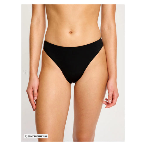 Menstruační plavky Modibodi Hi-Leg Cheeky Bottom Super Black spodní díl (MPMHLCBB)