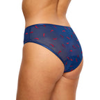 Menstruační kalhotky Modibodi lntimates V Day Hi Waist Brief Moderate Navy Chilli (DKMISDHWB)