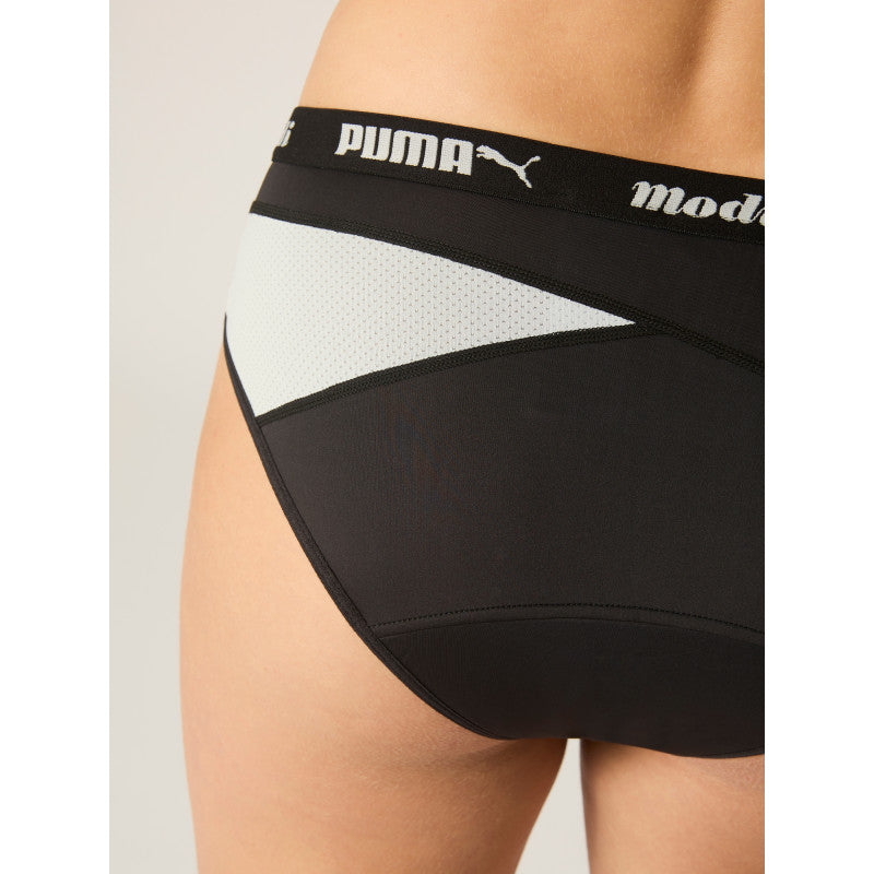 Menstruační kalhotky PUMA & Modibodi Active Brief Light-Moderate Platinum Grey (MODI4092PG)