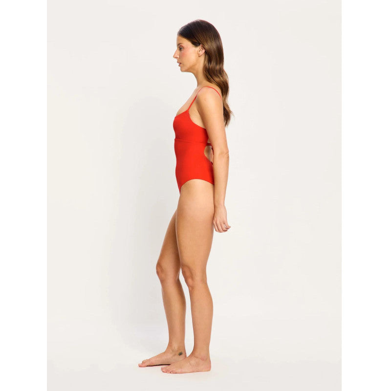 Menstruační plavky Modibodi Sunset V Neck One Piece Light Hazy Pink (MPMSVNOPLHP)