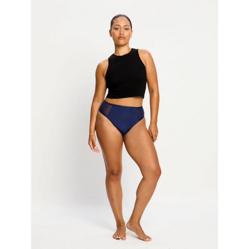 Menstruační kalhotky Modibodi Allure Hi Waist Brief moderate Night sky Blue (MKMAHWBMMNSB)