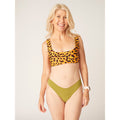 Menstruační plavky Modibodi Brazilian Brief Earth Green komplet