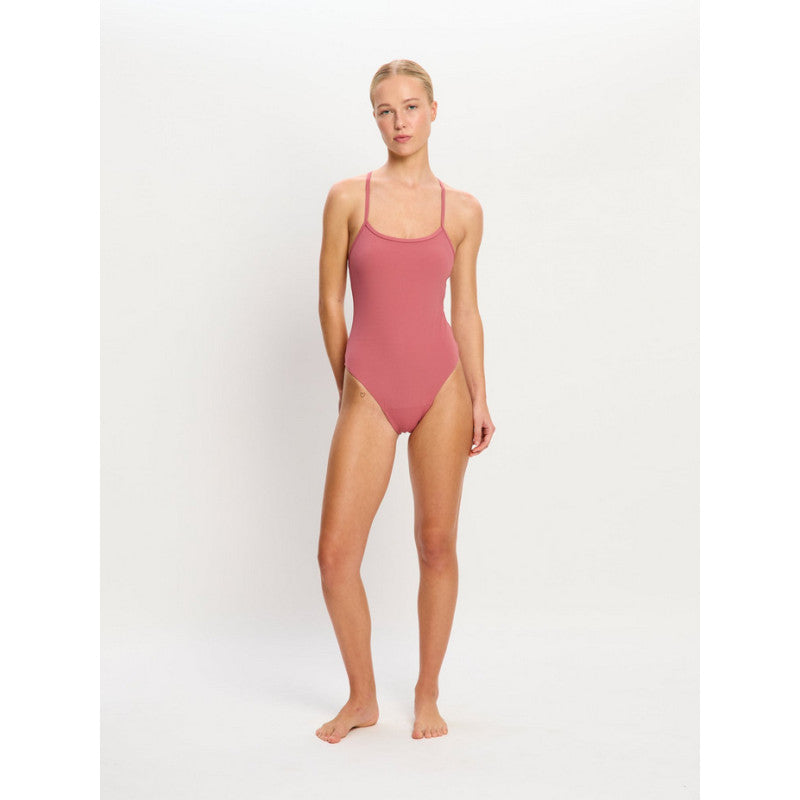 Menstruační plavky Modibodi Molokai X Back One Piece High Absorbency Mauve jednodílné (MPMMXBOPHAM)