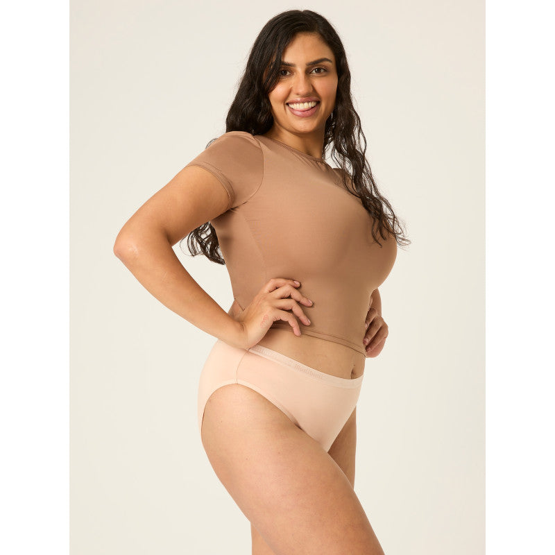 Menstruační kalhotky Modibodi Classic Bikini Moderate-Heavy Beige (MODI4008B)