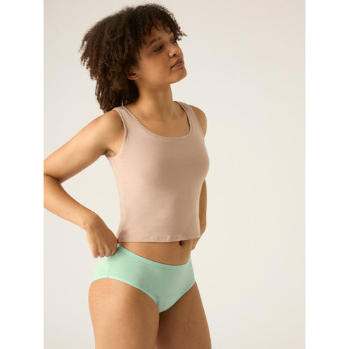 Menstruační kalhotky Modibodi Basic Mid-Rise Brief Moderate-Heavy Sea Spray (MODI4110SS)