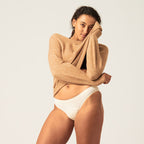 Menstruační kalhotky Modibodi Seamfree Bikini Moderate-Heavy Macadamia (MODI4065M)