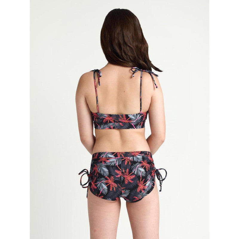 Menstruační plavky Modibodi Teen High Short Jungle Palm Black spodní díl (MODI4377)