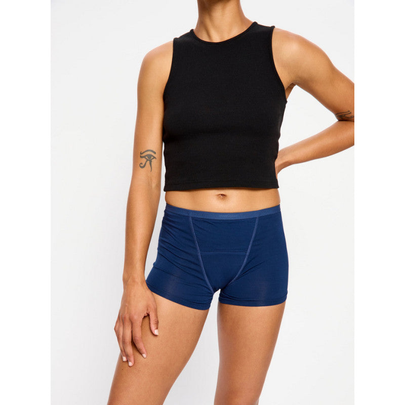 Menstruační kalhotky Modibodi Classic Boyshort Super-Overnight Night sky Blue (MKMCBSONSB)