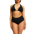 Menstruační plavky Modibodi Hi-Waist Bikini Brief High černé spodní díl (SWHKMIBLAW)