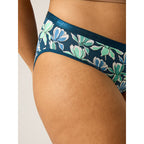 Menstruační kalhotky Modibodi Classic Bikini Maxi Midnight Blue Floral (MODI4012MBF)