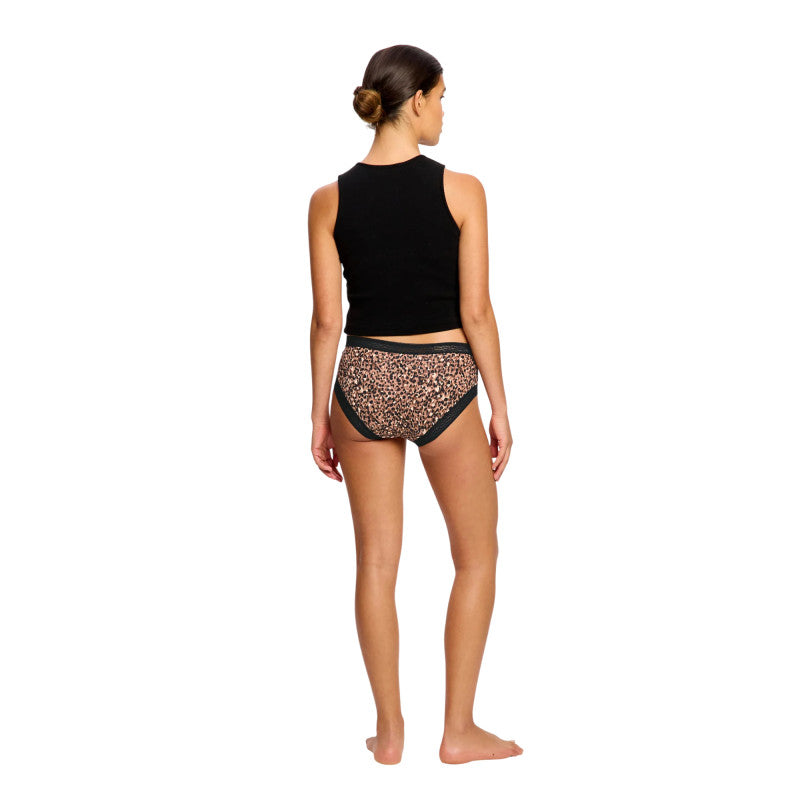 Menstruační kalhotky Modibodi Sensual Boyleg Light Animalia Brown (MKMSBLAB)