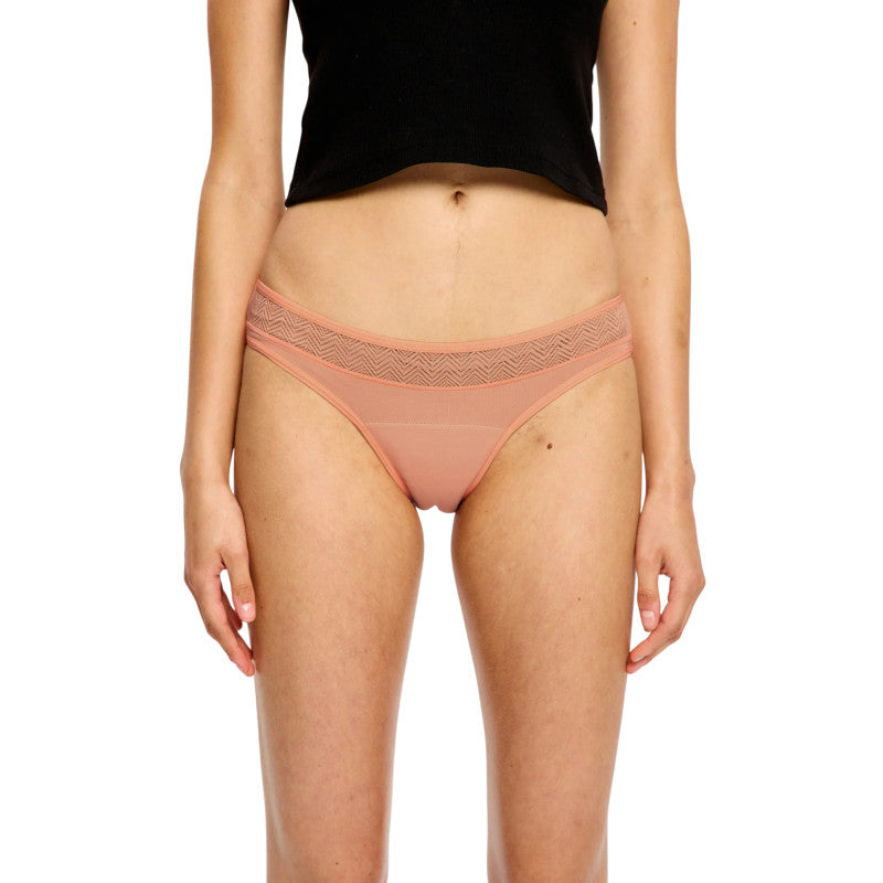 Menstruační kalhotky Modibodi Sensual Bikini Moderate Cameo Peach (MKMSBMCP)