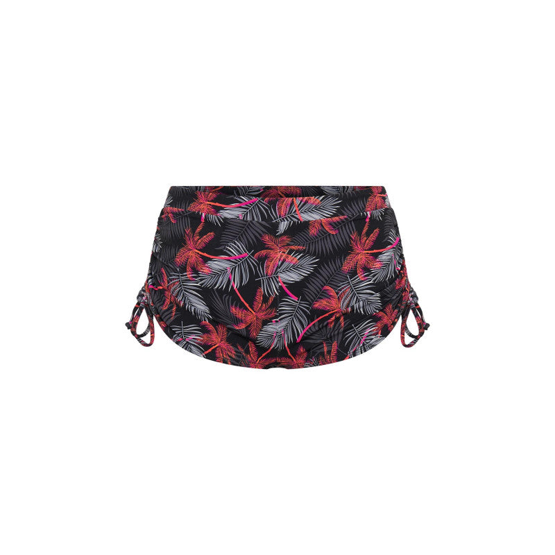 Menstruační plavky Modibodi Teen High Short Jungle Palm Black spodní díl (MODI4377)