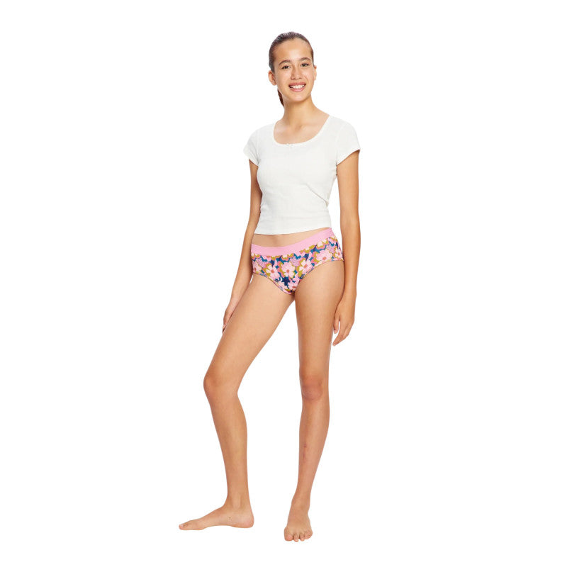 Dívčí menstruační kalhotky Modibodi Teen Hipster Boyleg Moderate Violet (DMKMTHBMV)