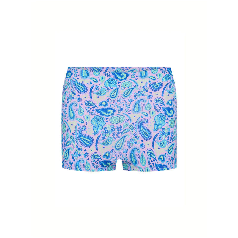 Dívčí menstruační plavky Modibodi Performance Hi Waist Short Super Marble Blue spodní díl (DMPMPHWSSMB)