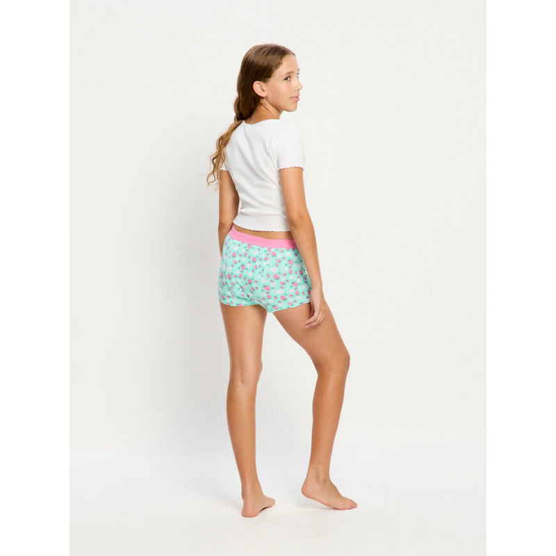 Dívčí menstruační kalhotky Modibodi Teen Hipster Boyshort Super Strawberry (DMKMTHBSS)