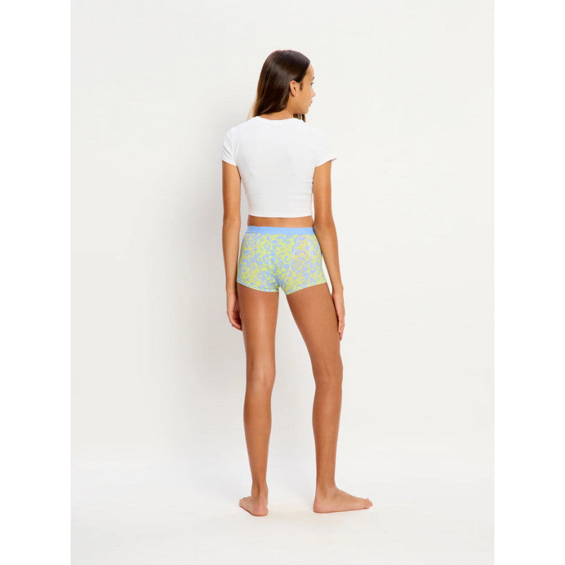 Dívčí menstruační kalhotky Modibodi Teen Hipster Boyshort Super Groovy Green (DMKMTHBSWWP)