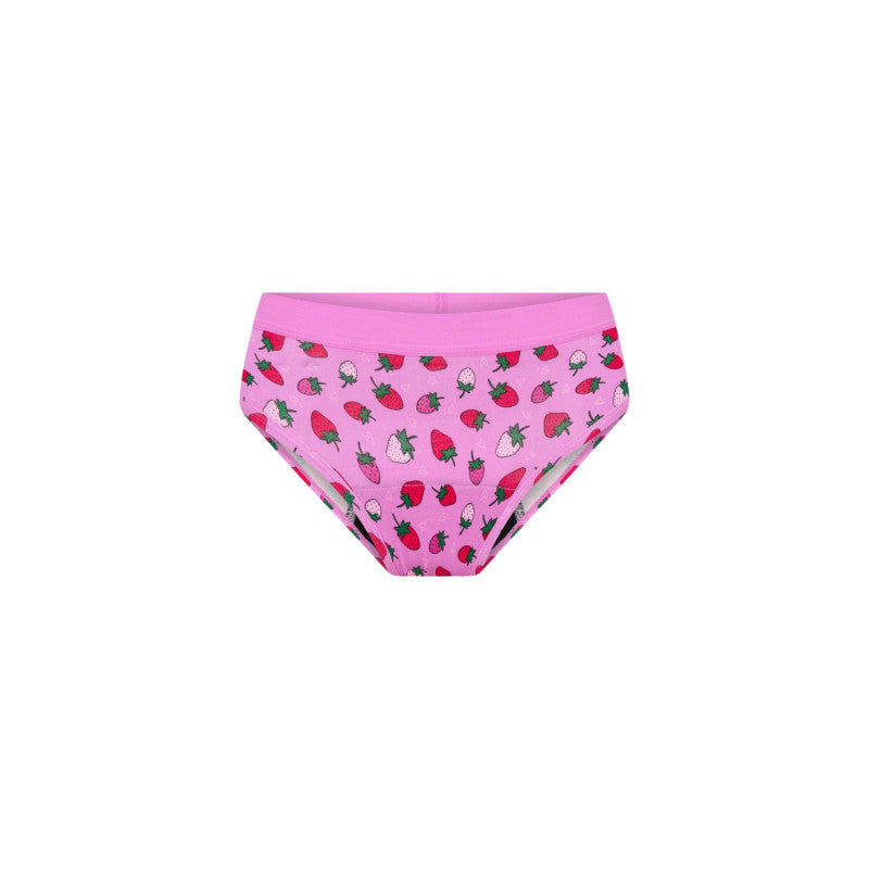 Dívčí menstruační kalhotky Modibodi Teen Hipster Boyleg Moderate Strawberry Sorbet Pink (DMKMTHBMSSP)