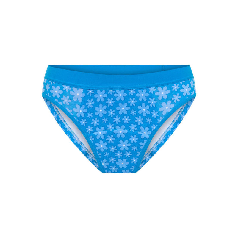 Dívčí menstruační kalhotky Modibodi Teen Hipster Bikini Super Berry Blossom (DMKMTHBSBB)