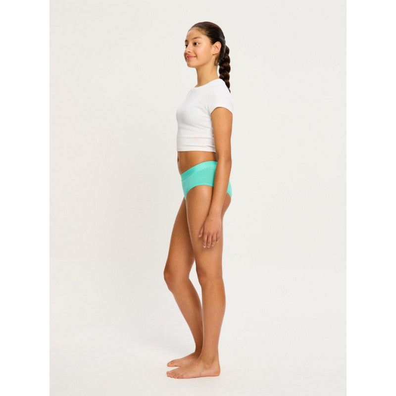 Dívčí menstruační kalhotky Modibodi Teen Hipster Boyleg Moderate Melon Green (DMKMTHBMMG)