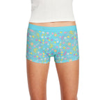 Dívčí menstruační kalhotky Modibodi Teen Hipster Boyshort Super Boho Botanical Blue (DMKMTHBSBBB)