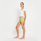 Dívčí menstruační kalhotky Modibodi Teen Hipster Boyshort Super Boho Botanical Blue (DMKMTHBSBBB)