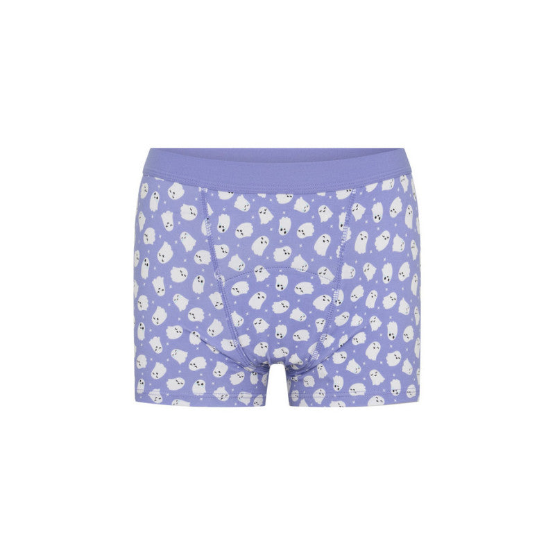 Dívčí menstruační kalhotky Modibodi Teen Hipster Boyshort Moderate Giggly Ghost Blue (DMKMTHBMGGB)
