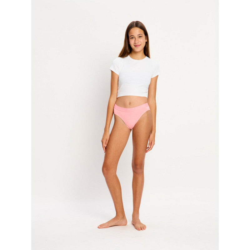 Dívčí menstruační kalhotky Modibodi Teen Hipster Bikini Moderate Flower Power Pink (DMKMTHBMFPP)