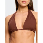 Plavky Modibodi Molokai Plunge Tie Back Top Mauve horní díl (PMMPTBTM)