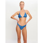 Plavky Modibodi Triangle Bikini Top Python Blue horní díl (PMTBTPBPB)