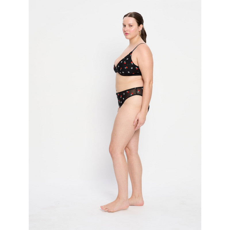 Podprsenka Modibodi Intimates V Day Bralette Black Rose (PMIVDBBR)