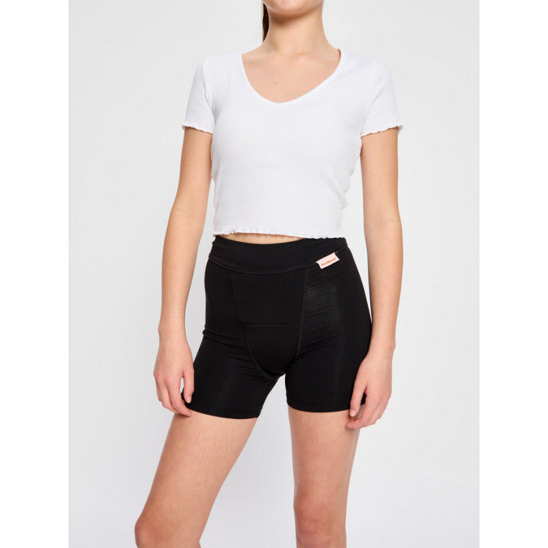 2PACK dívčí menstruační kalhotky na spaní Modibodi Teen Sleep Short Super Black (DMKNSMTSSSB)