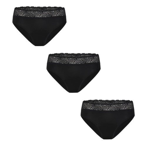 3PACK Menstruační kalhotky Modibodi Sensual Hi-Waist Bikini Moderate-Heavy (MODI5011)