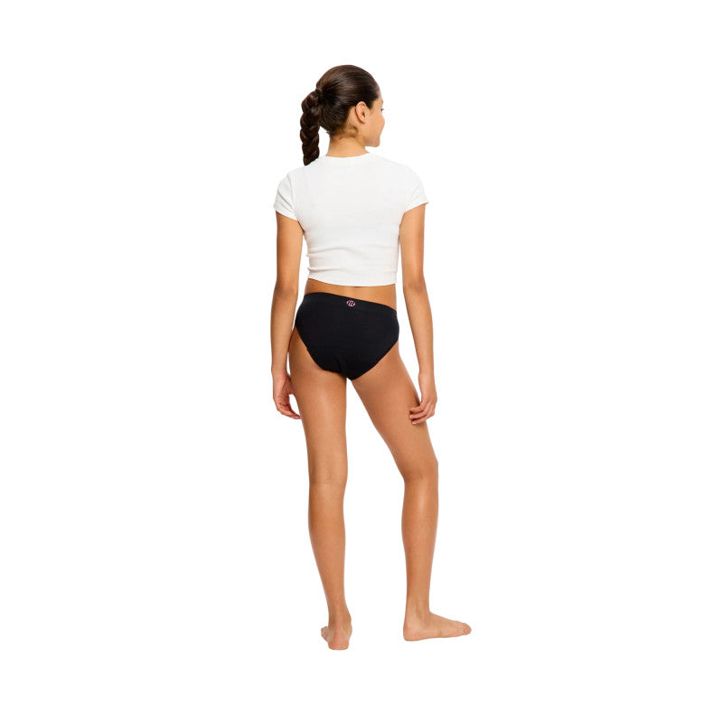 2PACK dívčí menstruační kalhotky Modibodi Teen Soft Stretch Seamless Hipster Bikini Moderate (DMKMTSSSHBM)
