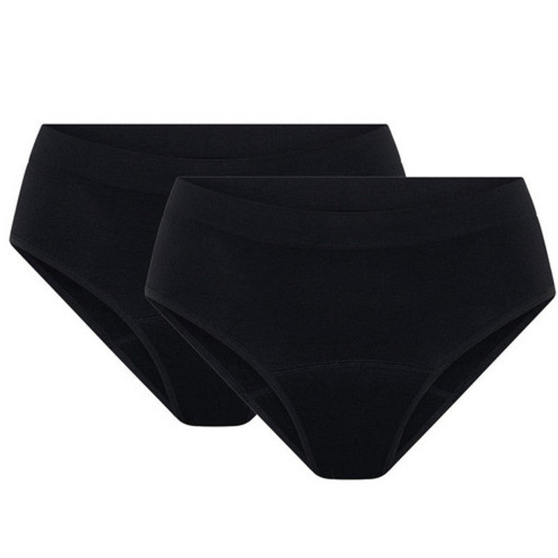 2PACK menstruační kalhotky Modibodi Soft Stretch Seamless Bikini Brief Moderate (2MKMSSSBBM)