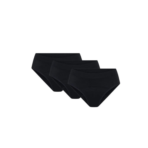 3PACK dívčí menstruační kalhotky Modibodi Teen Soft Stretch Seamless Hipster Bikini Moderate (DMKMTSSSHBM)