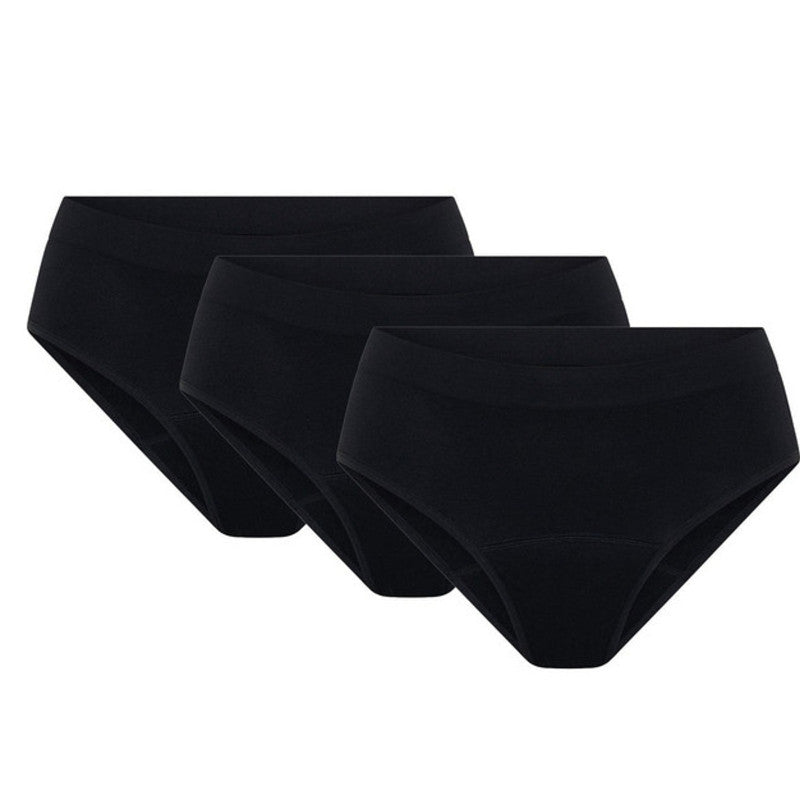 3PACK menstruační kalhotky Modibodi Soft Stretch Seamless Bikini Brief Moderate (3MKMSSSBBM)